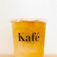 25Oz Iced Sparkling Teas · One of our loose leaf teas made with sparkling water