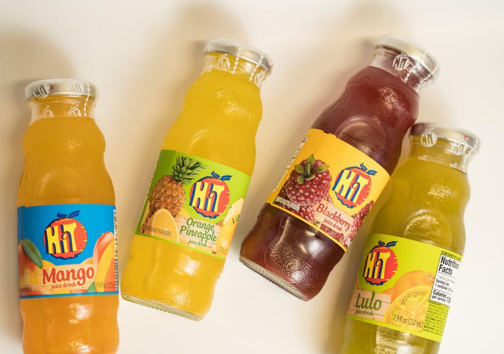 Jugos Hits · Lulo, mango, mora, etc. juices soft drinks.