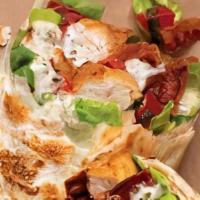 Crispy Chicken Blt Wrap · Crispy chicken, bacon, lettuce, tomato, ranch dressing