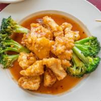 General Tso'S Chicken Combo · Crispy chicken stir fried with spicy house sauce with broccoli.