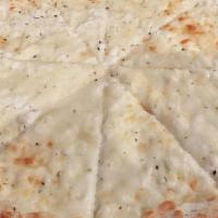 Pizza Bianca (Medium) · Mozzarella & ricotta cheeses spiced with oregano & garlic.