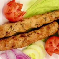 Beef  Seekh Kabab 2Pcs · Made with spiced minced beef, formed into cylinders on skewers and baked in Tandoor oven. Se...