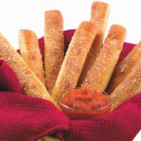Breadsticks (8) · Our signature dough brushed with white garlic sauce, oven baked and sprinkled with Pecorino ...