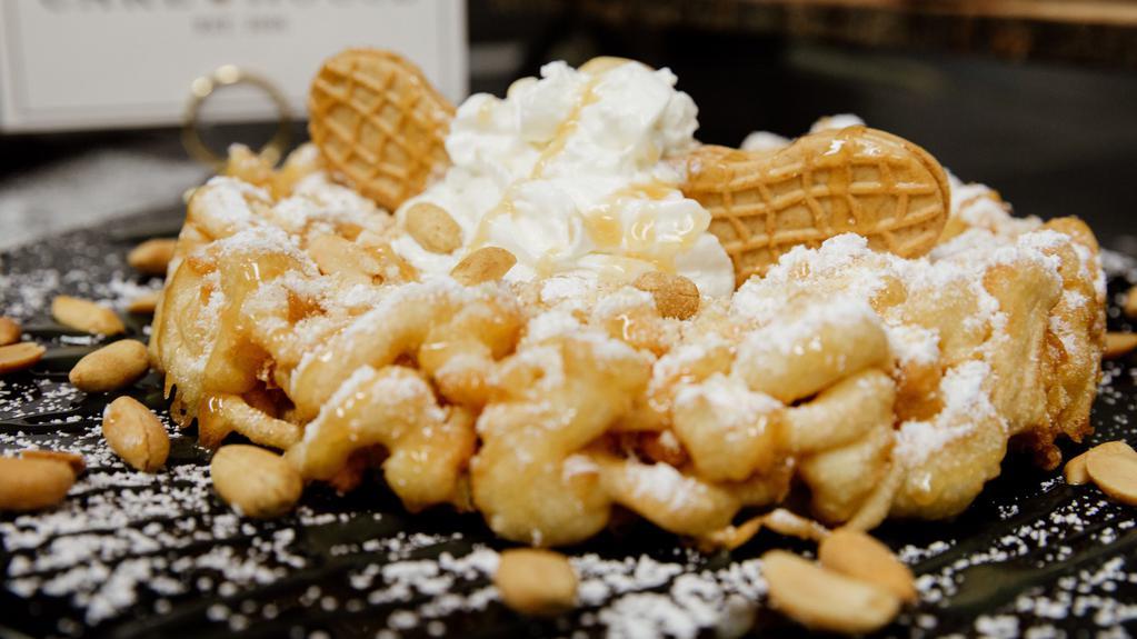 Nutter Butter Cookie Funnel Cake · 