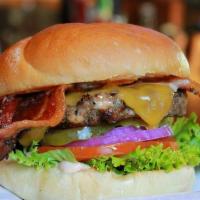 Bacon Cheeseburger · Extra thick-peppered bacon/Tillamook cheddar/lettuce/onion/tomato/pickle/signature BOB sauce...