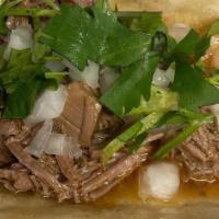 Barbacoa · Lamb cooked to perfection with oregano, cumin, avocado leaves, and other Mexican herbs
