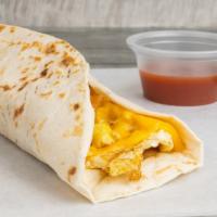 Breakfast Tacos (2) · Eggs, cheese and choice of meat.