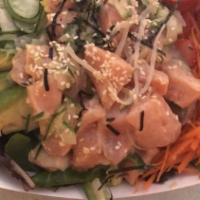 Waterfall Style · Missionary marinade, baby spring mix, carrots, cucumbers, strawberries, and avocado. Topped ...