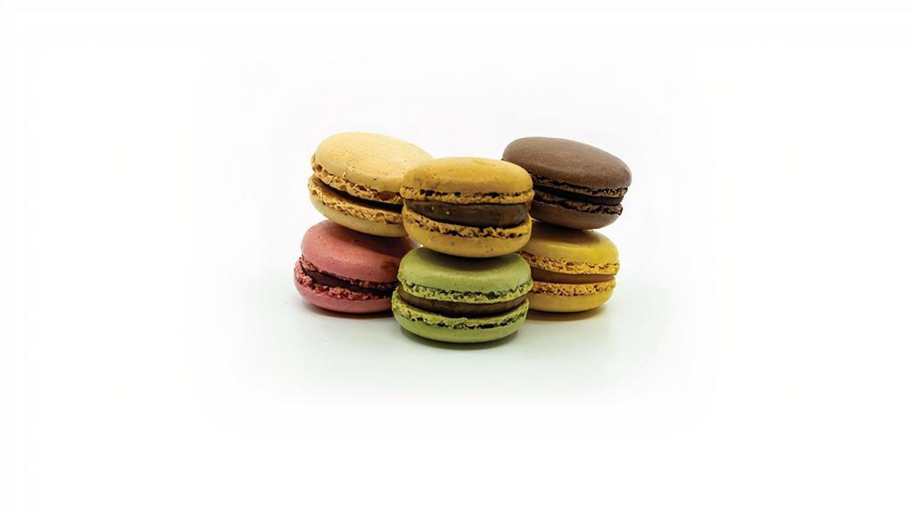 Macarons · variety of French macarons (six)