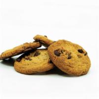 Chocolate Chip Cookies · store-baked vegan chocolate chip cookies (three)