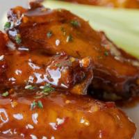 Buffalo Wings (8) · *do not offer all flats* 

Served w/ celery & choice of dip.