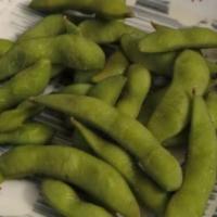 Edamame · Boiled green soy beans.