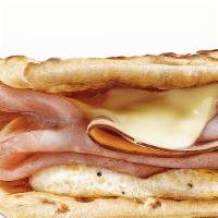 Black Forest Ham, Egg & Cheese · Enjoy savory Black Forest ham, melted cheese, and egg -  all on your favorite bread. Add you...