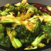 Broccoli With Garlic Sauce · Hot and spicy.