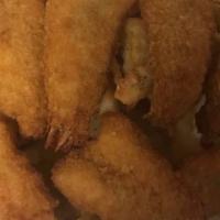 8 Piece Fried Jumbo Shrimp Platter · Served with French fries, coleslaw, dinner roll and sauce.