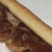 Blt Hot Sub · Bacon, lettuce and tomato. Includes mayonnaise and onions.