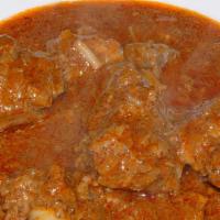 Lamb Curry · Lamb cubes cooked in a blend of Indian spices.