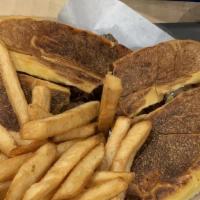 Cubasi Sandwich · Popular Item. Ham, roast pork, Swiss cheese, Cuban bread, mustard and pickle.
