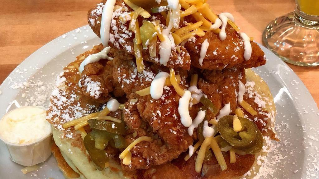 Wild West Buffalo Wings · Chicken wings served with chunky bleu cheese dressing.