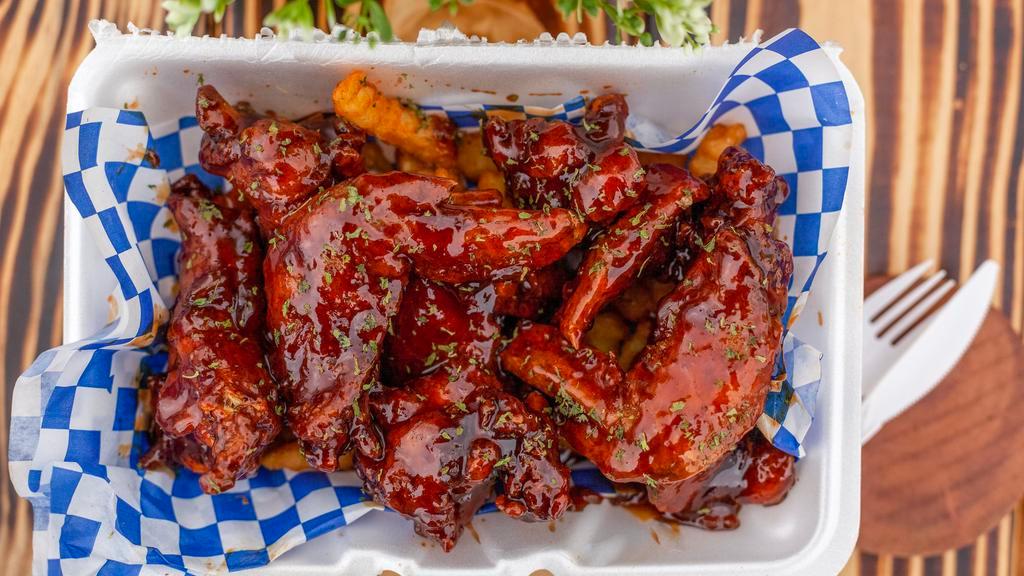 Jack Daniels Or Bourbon Wings · Wings are marinated for 48 hours in our signature sauces, then Deep Fried & toss in either Jack Daniels Bourbon Sauce or Creole Bourbon Sauce serve to perfection.