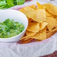 Guacamole & Chips · Fresh Avocados, Onion, Cilantro, & Lime all mashed together in sweet, delicious harmony. *Av...