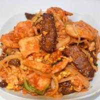Combination Pad Thai Noodle · Chicken, Beef and Shrimp