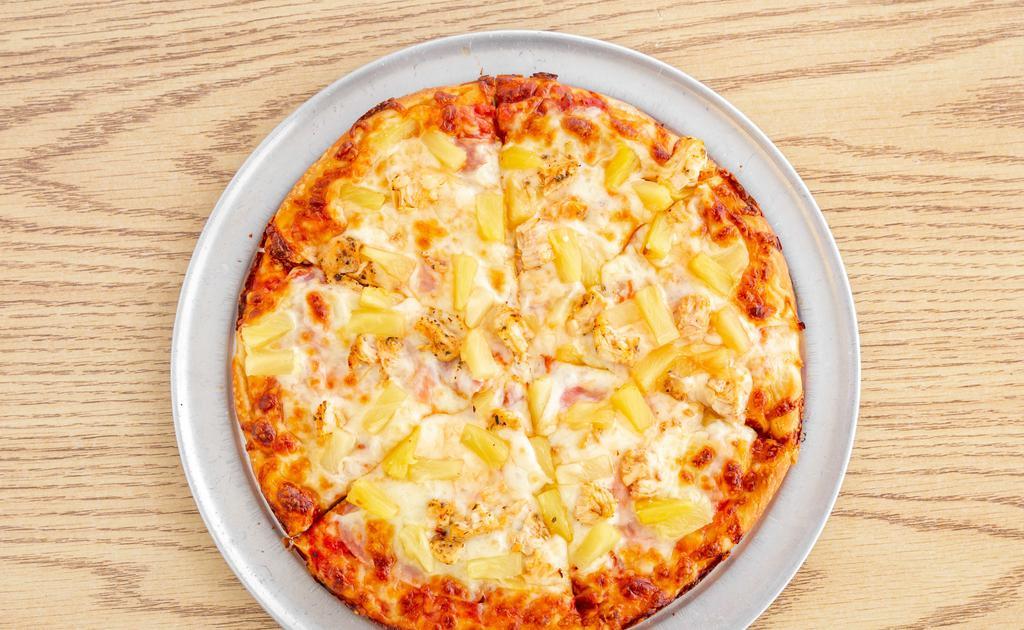 Hawaiian Pizza · Chicken breast, ham, pineapple, and extra cheese.
