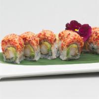 Fire Cracker Roll · Hot. Shrimp tempura with spicy kanikama and tobiko.