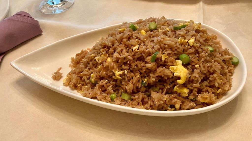 Oriental Fried Rice · Your choice of beef, chicken, pork, vegetables, shrimp, seafood or home style combination of chicken, pork and shrimp.