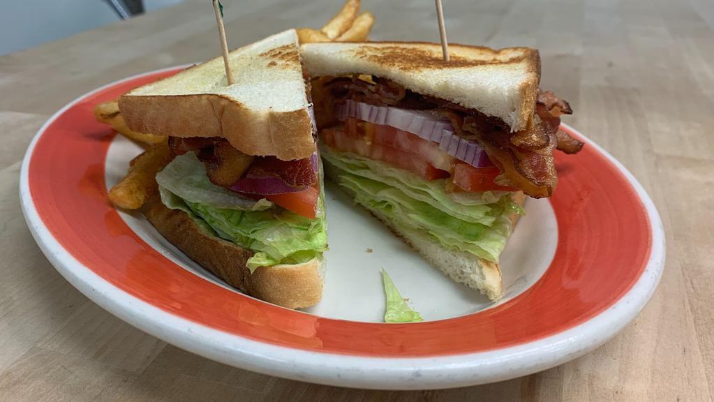 L.T · Bacon, lettuce, tomato & mayo on toast.