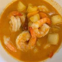 Shrimp In Pineapple Curry · Shrimp, pineapples, bell peppers, and tomatoes in red curry sauce. Served with jasmine rice....