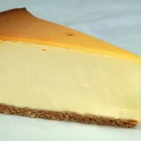 Cheesecake · Classic cheesecake with a buttery graham cracker crust.