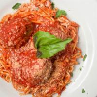 Spaghetti Pomodoro · Spaghetti in a tomato sauce.