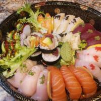 Sushi Tray $53 · 18 Pieces Chief’s Special Sushi Seletion
1* Green Dragon
1* Triple Colors Roll (Tuna,white F...