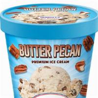 Butter Pecan - Ice Cream · Buttery ice cream with fresh roasted pecans.  - Pint of Ice Cream.