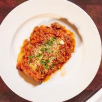 Lasagna · Pomodoro sauce , mozzarella , Parmesan.