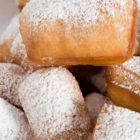 Dough Boy Sticks · Choice of powdered sugar, cinnamon sugar, or mix.