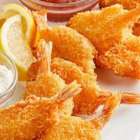 6 Shrimp W/ Hushpuppies + Fries  · 6 Shrimp | Hushpuppies | Fries 
Fried| Grilled
