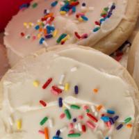 Iced Butter Cookie · A selection of Ginny's iced butter cutout cookies.  Each cookie is individually sealed for f...
