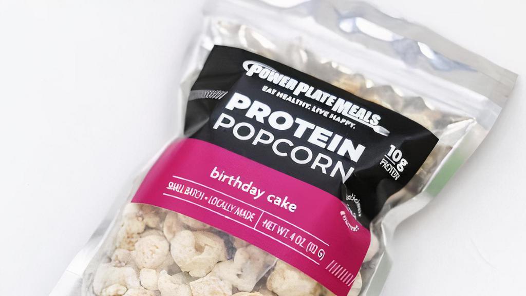 Protein Popcorn: Birthday Cake · Introducing our new line of Protein Popcorn: Meet Birthday Cake

Here are some mouth watering fun facts about me:

- I am here to satisfy all cake lovers with my delicious sprinkles, protein packed coating, and sweet caramel insides.
- I am gluten free, which makes me a big deal around here.
- I’ll be your new favorite protein packed snack when - I fuel you up with 10g of protein per serving.
- I am locally made in Fargo, ND at Scoop N Dough.