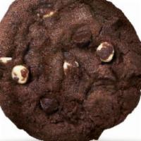 Double Chocolate Cookie (210 Cals) · You're in for double the deliciousness, with heaps of chocolate chips AND white confectionar...