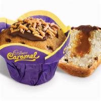 Cadbury’S® Caramel Muffin (480 Cals) · A heavenly Cadbury® creation with creamy mini buttons, a dense smooth chocolate topping, smo...
