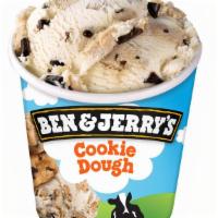Ben & Jerry'S Cookie Dough Ice Cream (465Ml) (1090 Cals) · Vanilla ice cream packed with delicious chocolate chip cookie dough.