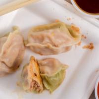 Pork With Napa (White Green) · 12 pieces. Pork, Napa, cabbage, green onions, gingers. The most classic Chinese dumplings.