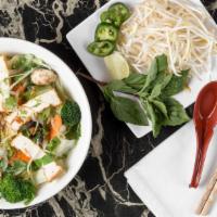 Vegetable & Tofu Noodle Soup · 