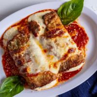 Eggplant Rollatini · Eggplant stuffed with ricotta cheese. Mozzarella cheese melted on top. Served with choice of...