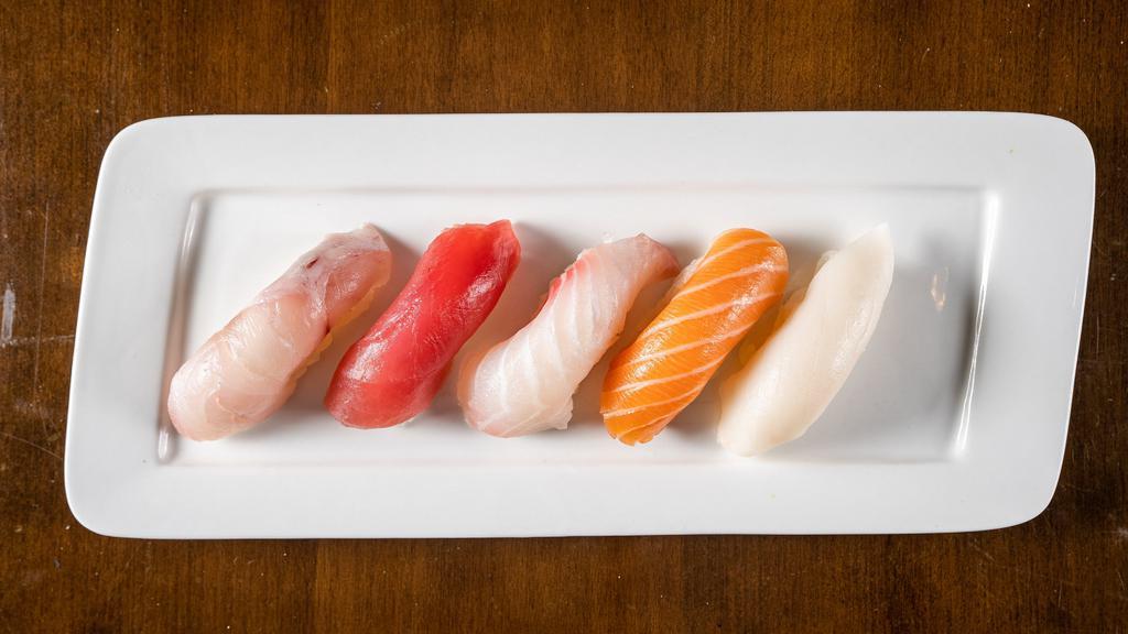 Sushi Appetizer · Consists of raw fish. 5 pcs, assorted raw fish on sushi rice.
