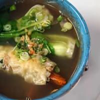 Wonton Soup · Shrimp & chicken wonton, bok choy.