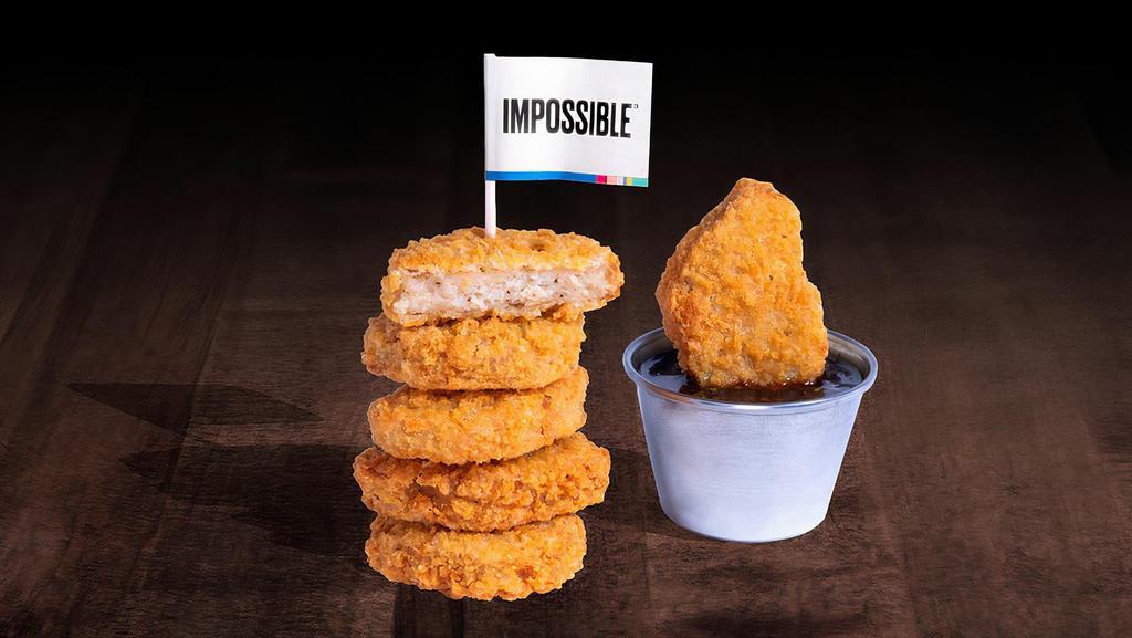 6 Piece Impossible™ Chicken Nuggets · 6 Crispy fried Impossible™ chicken nuggets; served with choice of dipping sauce