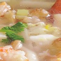 Seafood & Vegetables Soup 海鲜汤 · 